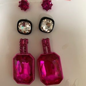 3 pair earrings